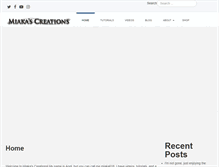Tablet Screenshot of miakascreations.com